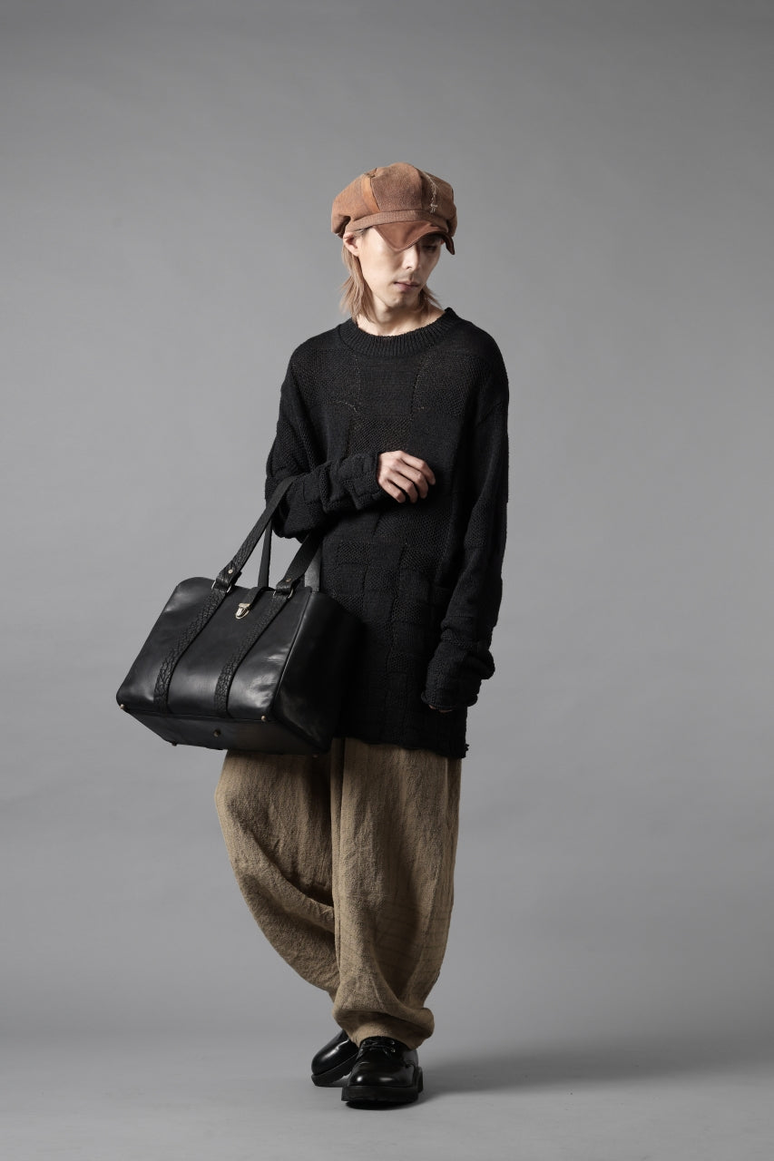 画像をギャラリービューアに読み込む, YUTA MATSUOKA circle pants / silk linen dobby stripe (camel)