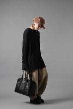 画像をギャラリービューアに読み込む, YUTA MATSUOKA circle pants / silk linen dobby stripe (camel)