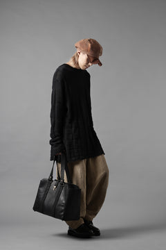 画像をギャラリービューアに読み込む, YUTA MATSUOKA circle pants / silk linen dobby stripe (camel)