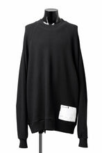画像をギャラリービューアに読み込む, A.F ARTEFACT OVER SIZED DOLMAN LONG PULL OVER / WAFFLE COTTON JERSEY (BLACK)