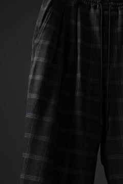 画像をギャラリービューアに読み込む, N/07 exclusive EASY WAIST TAPERED PANTS / T/R DOUBLE SIDE BRUSHED 2WAY STRETCH (CHECK)