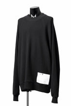 画像をギャラリービューアに読み込む, A.F ARTEFACT OVER SIZED DOLMAN LONG PULL OVER / WAFFLE COTTON JERSEY (BLACK)