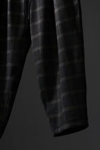 画像をギャラリービューアに読み込む, N/07 exclusive EASY WAIST TAPERED PANTS / T/R DOUBLE SIDE BRUSHED 2WAY STRETCH (CHECK)