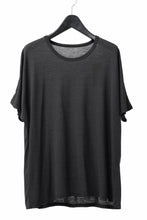 画像をギャラリービューアに読み込む, COLINA DOLMAN S/S TEE / SUPER 120s WASHABLE WOOL JERSEY (DARKNESS)