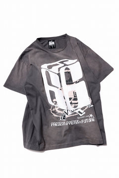 画像をギャラリービューアに読み込む, ZIG UR IDOL FADED & CRACKED SS TOPS - 666 (VINTAGE GREY)