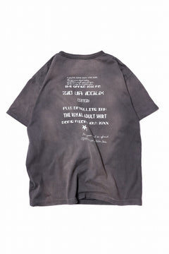 画像をギャラリービューアに読み込む, ZIG UR IDOL FADED & CRACKED SS TOPS - 666 (VINTAGE GREY)
