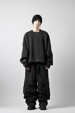画像をギャラリービューアに読み込む, entire studios BOX CREW SWEAT PULLOVER (SOOT)