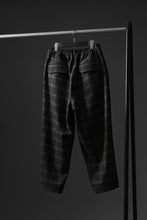 画像をギャラリービューアに読み込む, N/07 exclusive EASY WAIST TAPERED PANTS / T/R DOUBLE SIDE BRUSHED 2WAY STRETCH (CHECK)