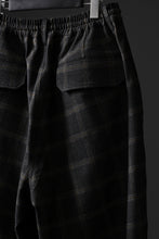 画像をギャラリービューアに読み込む, N/07 exclusive EASY WAIST TAPERED PANTS / T/R DOUBLE SIDE BRUSHED 2WAY STRETCH (CHECK)