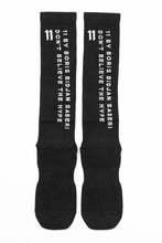 Load image into Gallery viewer, 11 BY BORIS BIDJAN SABERI BLOCK "MASTER CROSS-FIST-DON'T / SOCKS1B" / 1set 3pairs (BLACK)