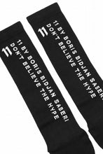 Load image into Gallery viewer, 11 BY BORIS BIDJAN SABERI BLOCK "MASTER CROSS-FIST-DON'T / SOCKS1B" / 1set 3pairs (BLACK)