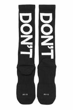 Load image into Gallery viewer, 11 BY BORIS BIDJAN SABERI BLOCK "MASTER CROSS-FIST-DON'T / SOCKS1B" / 1set 3pairs (BLACK)