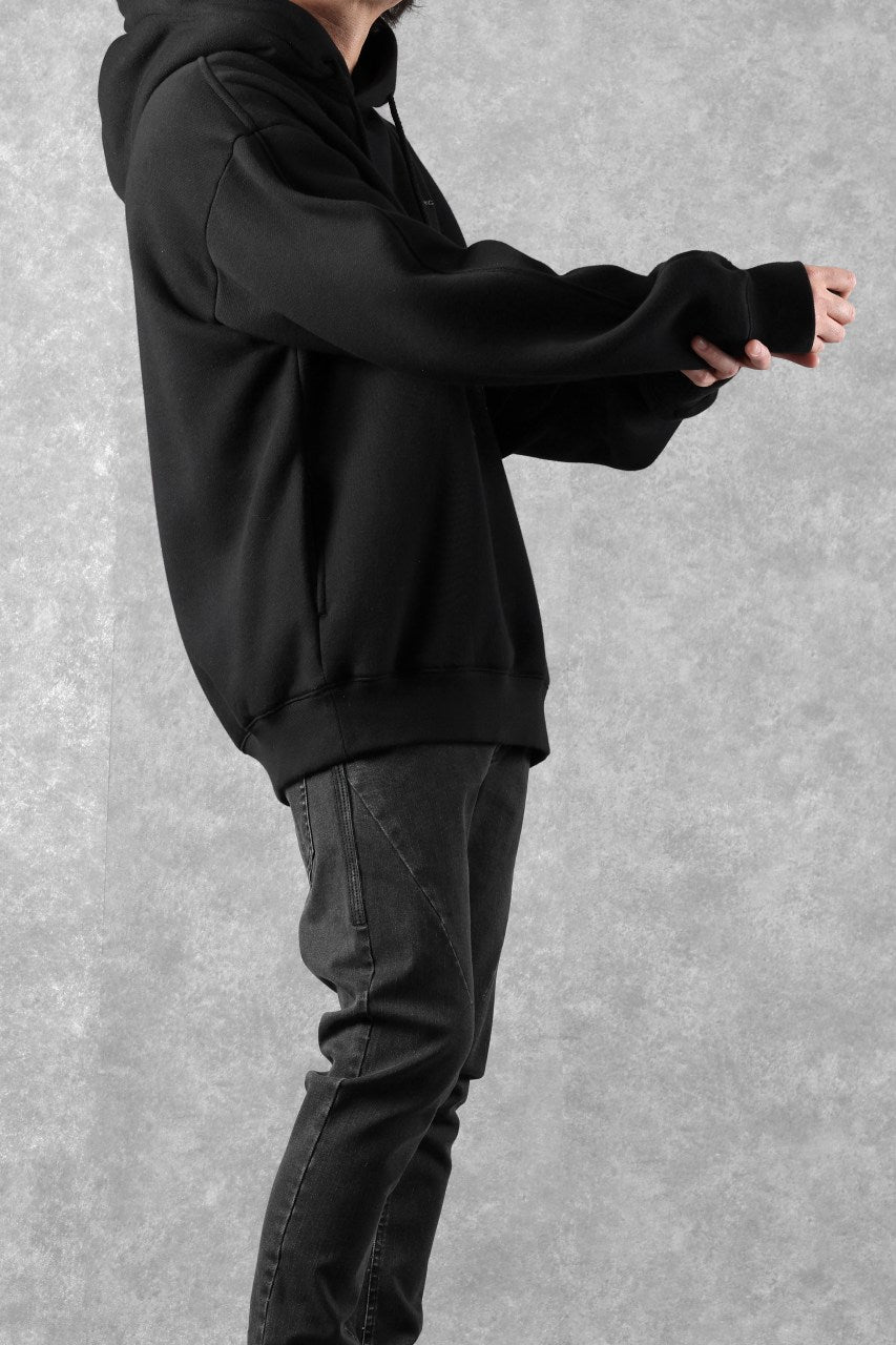画像をギャラリービューアに読み込む, Feng Chen Wang 2 IN 1 HOODIE WITH FELTED BACKING (BLACK)