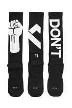 Load image into Gallery viewer, 11 BY BORIS BIDJAN SABERI BLOCK "MASTER CROSS-FIST-DON'T / SOCKS1B" / 1set 3pairs (BLACK)