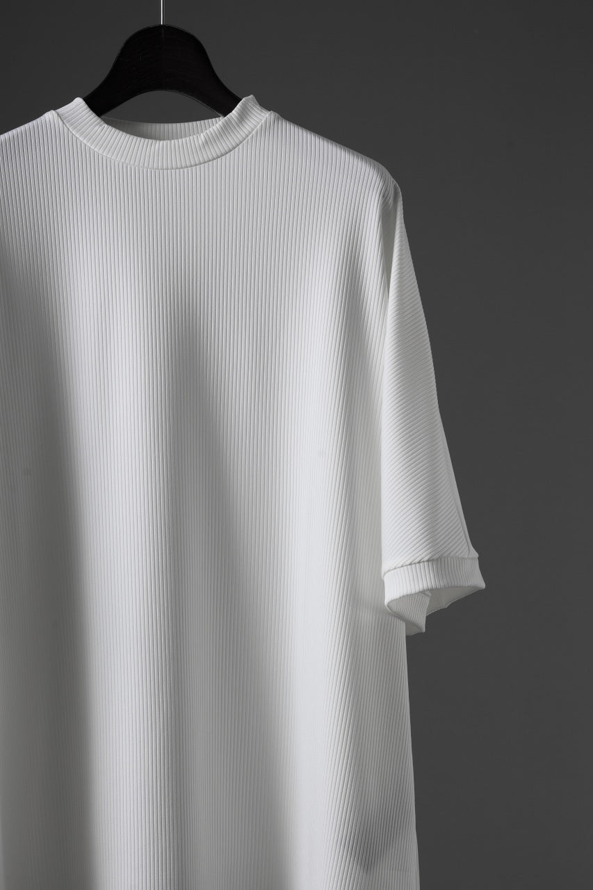 画像をギャラリービューアに読み込む, N/07 DOLMAN SHORT SLEEVE TEE / AQUASUITING THICK RIB (WHITE)