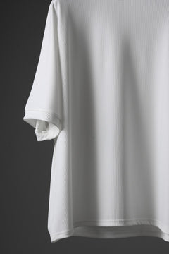 画像をギャラリービューアに読み込む, N/07 DOLMAN SHORT SLEEVE TEE / AQUASUITING THICK RIB (WHITE)