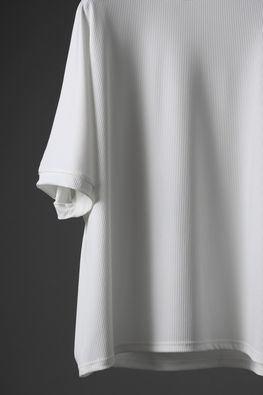 画像をギャラリービューアに読み込む, N/07 DOLMAN SHORT SLEEVE TEE / AQUASUITING THICK RIB (WHITE)