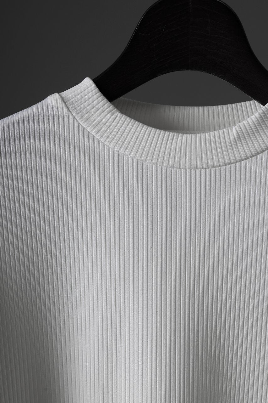 画像をギャラリービューアに読み込む, N/07 DOLMAN SHORT SLEEVE TEE / AQUASUITING THICK RIB (WHITE)