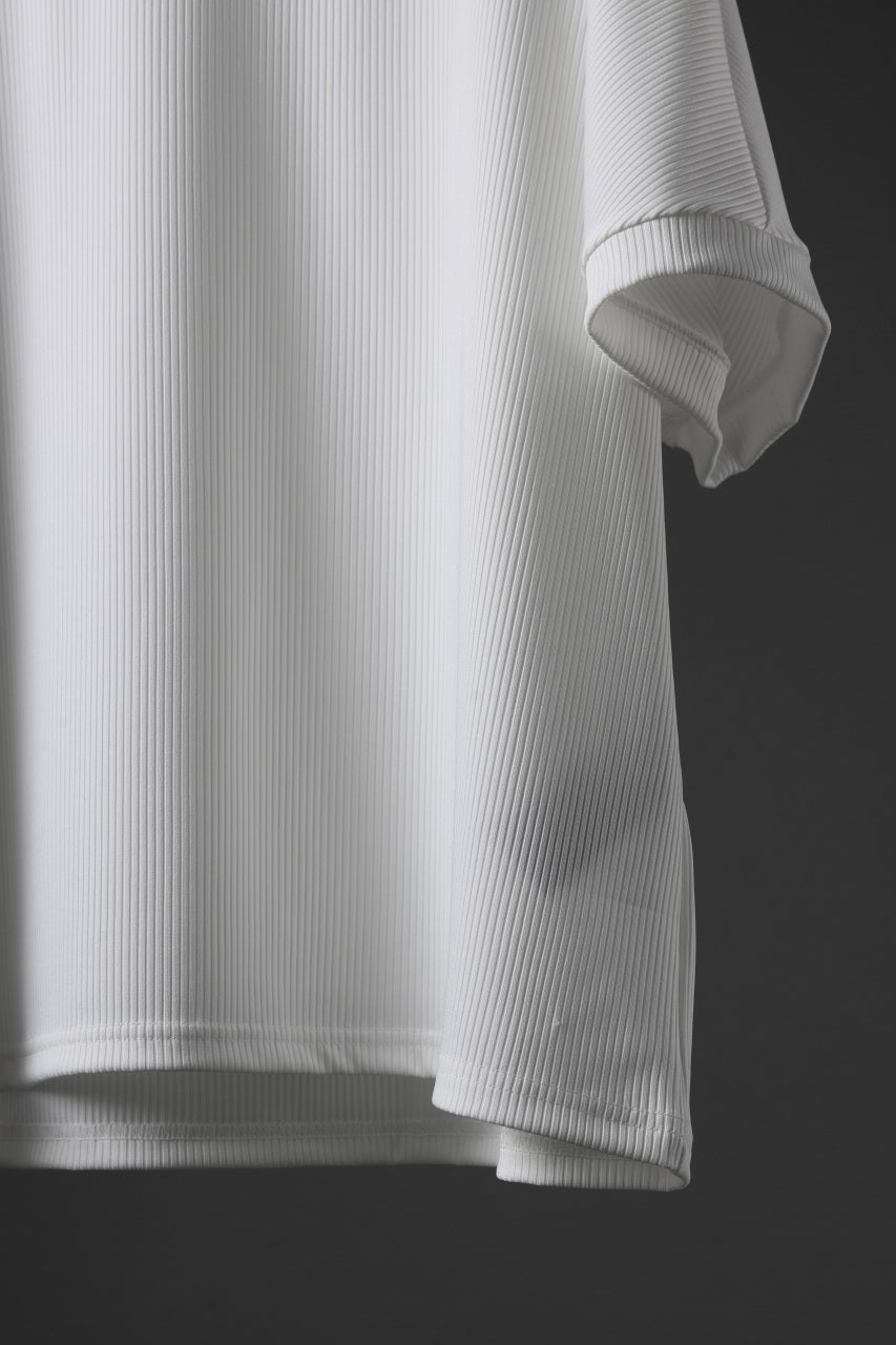 画像をギャラリービューアに読み込む, N/07 DOLMAN SHORT SLEEVE TEE / AQUASUITING THICK RIB (WHITE)