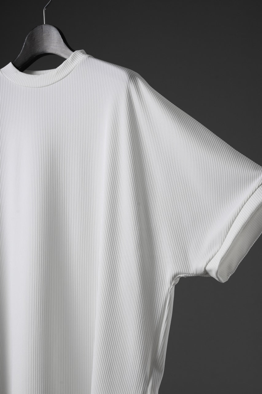 画像をギャラリービューアに読み込む, N/07 DOLMAN SHORT SLEEVE TEE / AQUASUITING THICK RIB (WHITE)