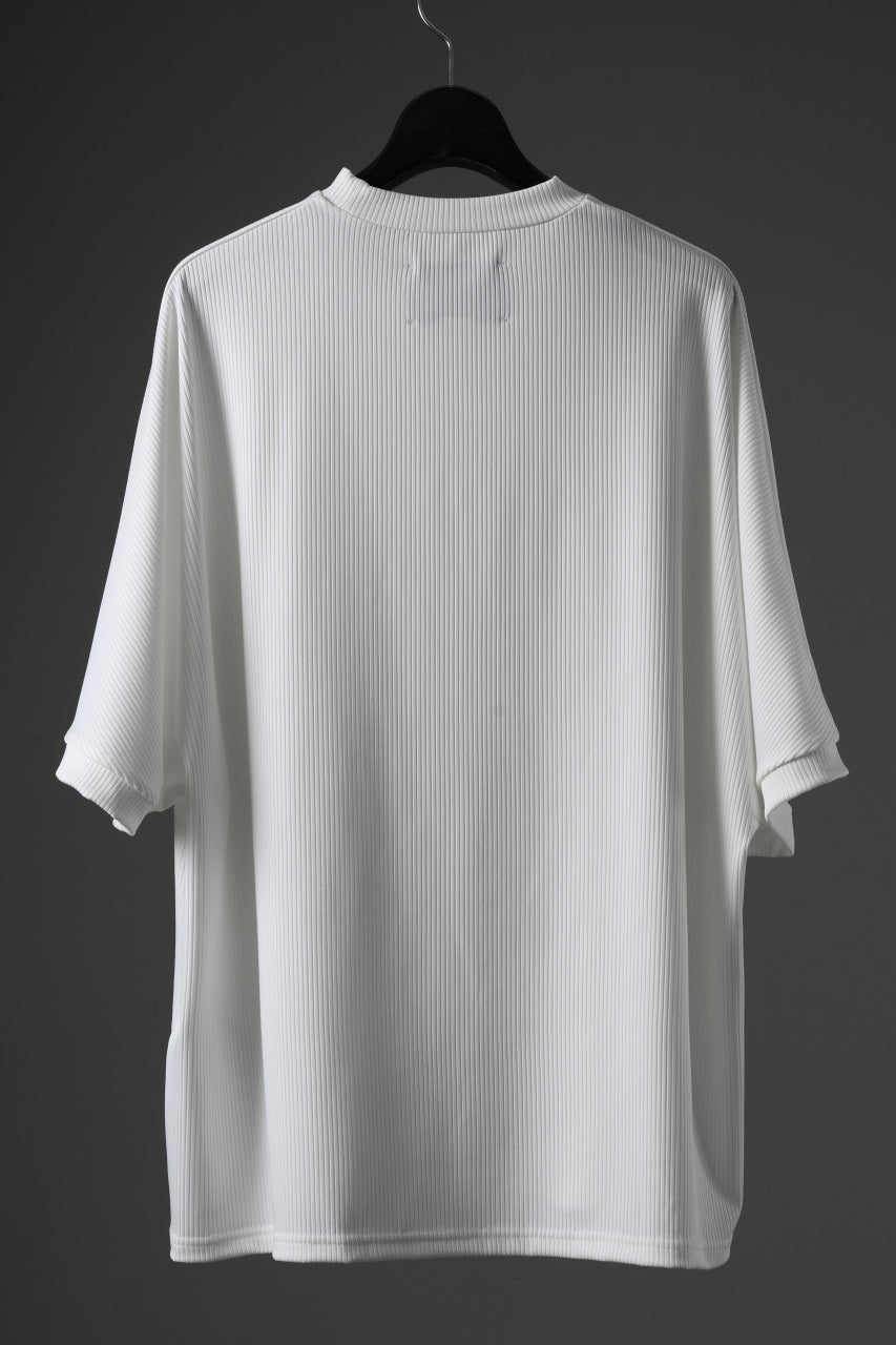 画像をギャラリービューアに読み込む, N/07 DOLMAN SHORT SLEEVE TEE / AQUASUITING THICK RIB (WHITE)