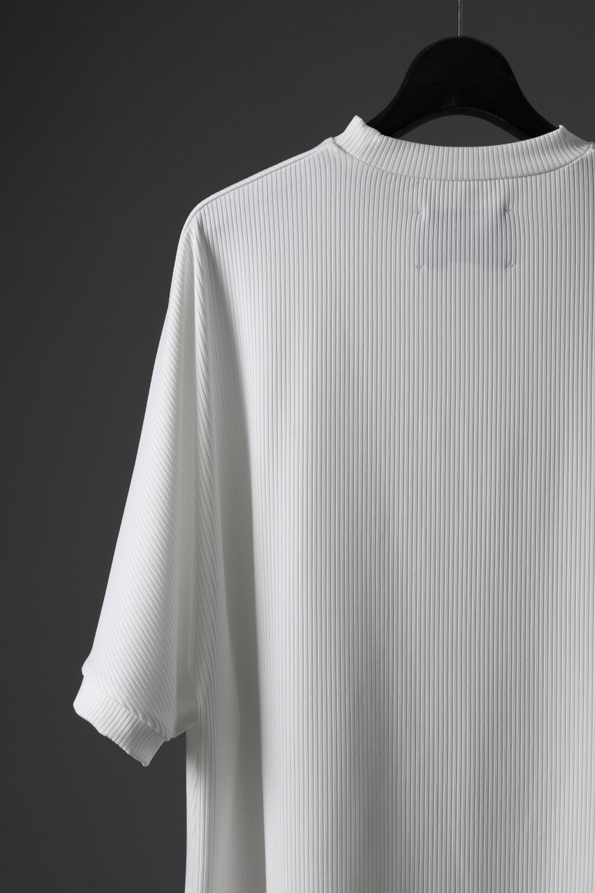 画像をギャラリービューアに読み込む, N/07 DOLMAN SHORT SLEEVE TEE / AQUASUITING THICK RIB (WHITE)