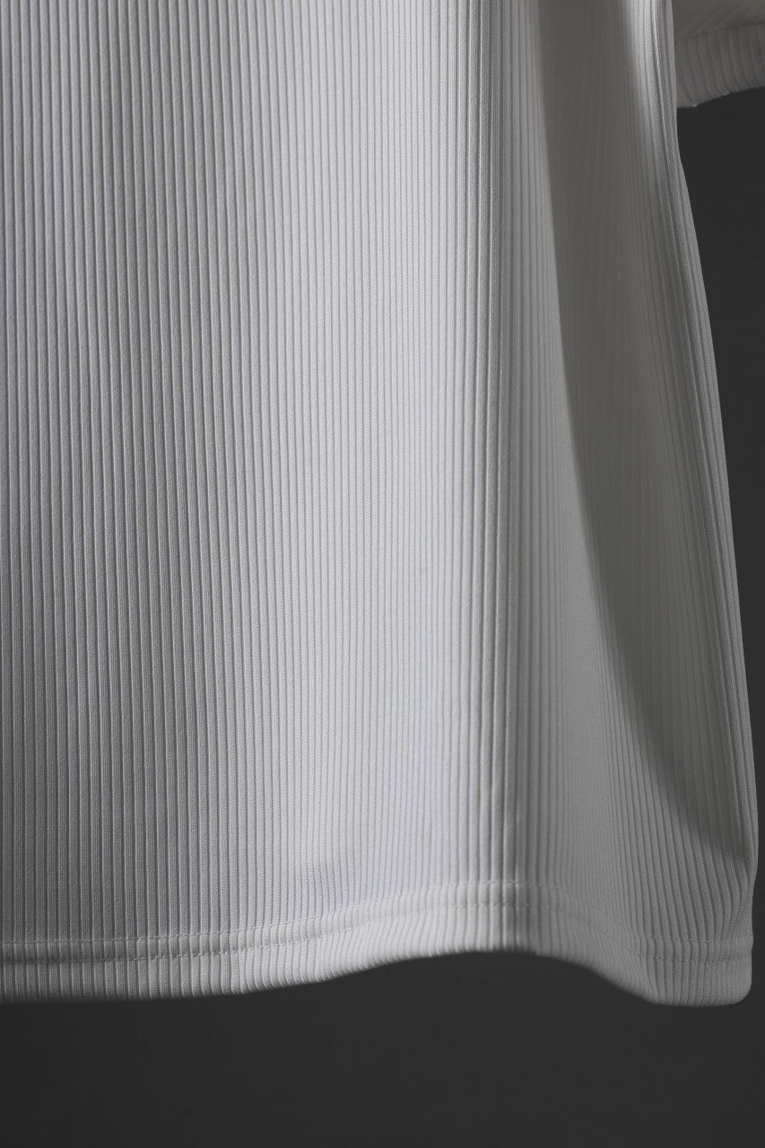 画像をギャラリービューアに読み込む, N/07 DOLMAN SHORT SLEEVE TEE / AQUASUITING THICK RIB (WHITE)
