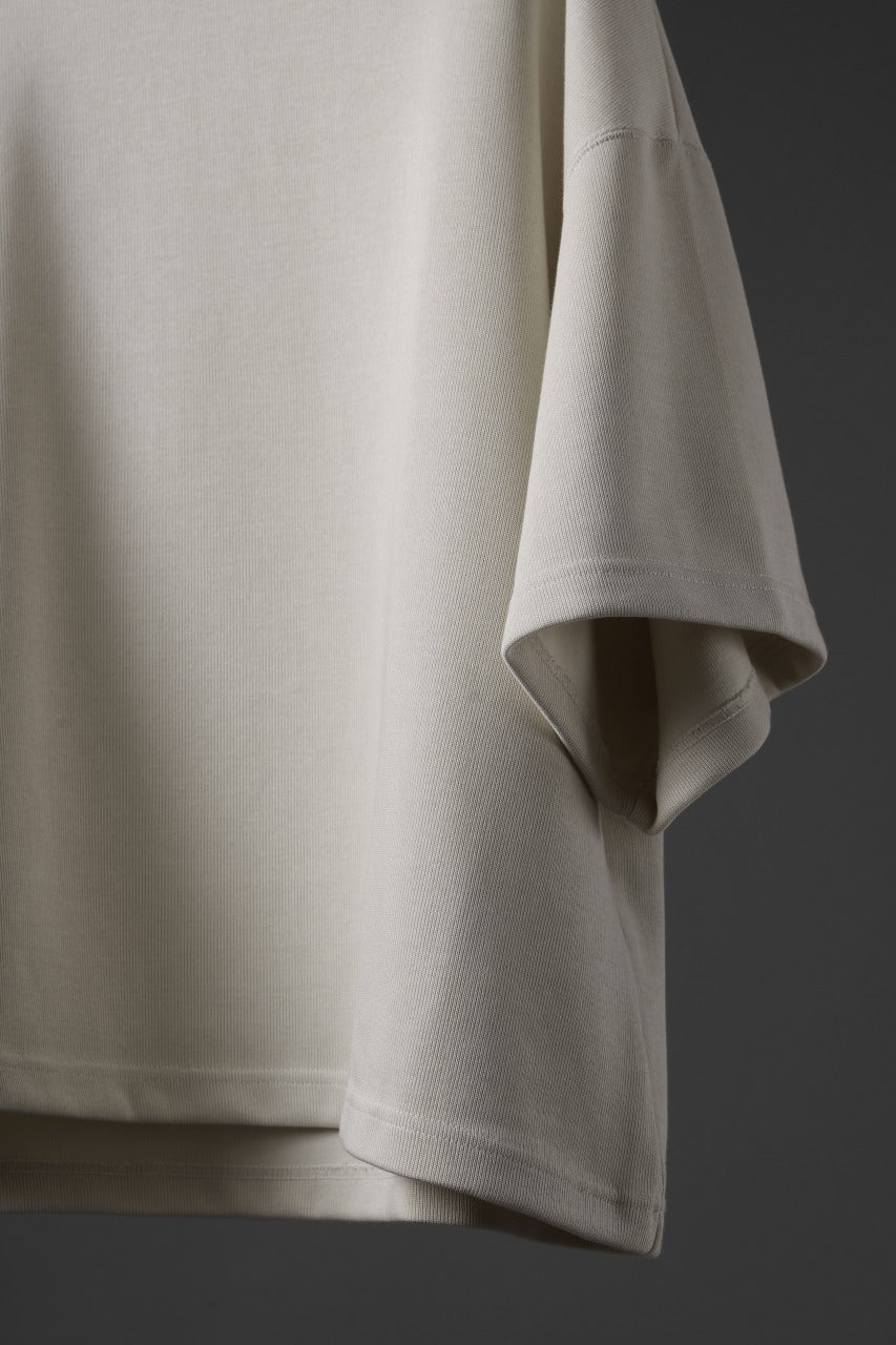 画像をギャラリービューアに読み込む, N/07 OVERSIZE TOP / RIBBED CARDBOARD KNIT JERSEY (IVORY)