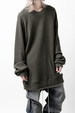画像をギャラリービューアに読み込む, A.F ARTEFACT OVER SIZED DOLMAN LONG PULL OVER / WAFFLE COTTON JERSEY (KHAKI)
