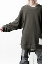 画像をギャラリービューアに読み込む, A.F ARTEFACT OVER SIZED DOLMAN LONG PULL OVER / WAFFLE COTTON JERSEY (KHAKI)
