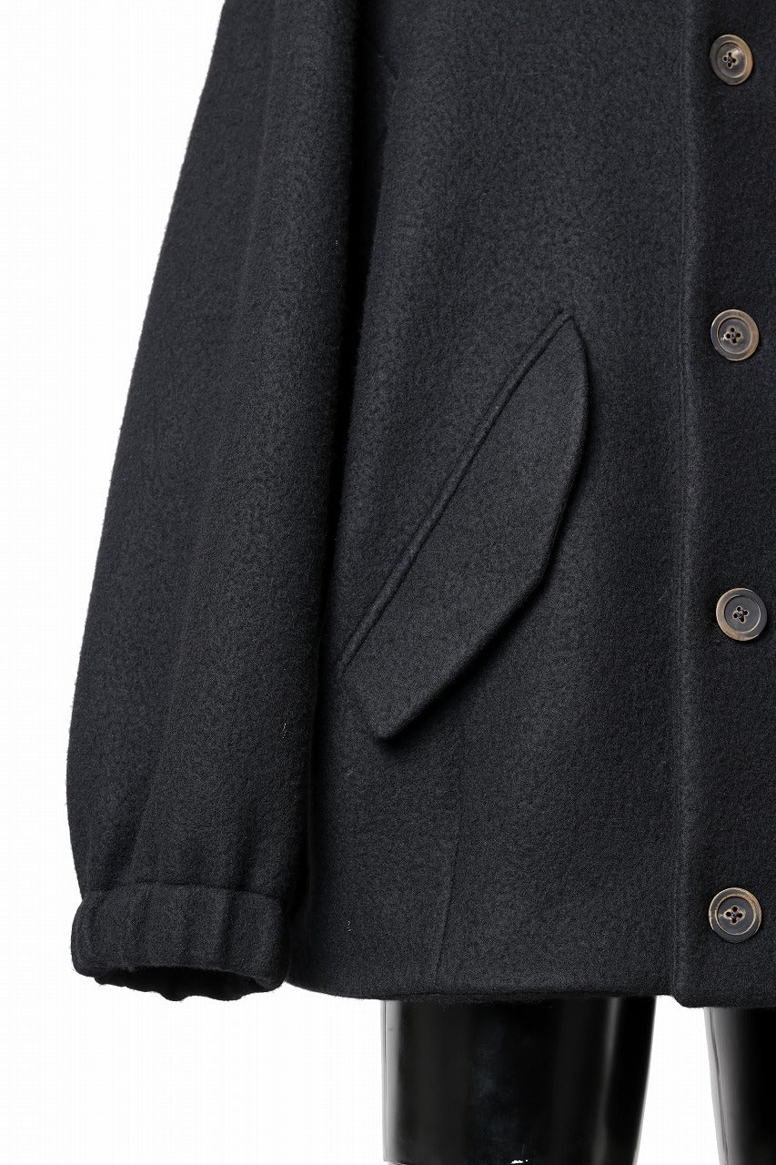 画像をギャラリービューアに読み込む, forme d'expression Bomber Short Coat (Black)