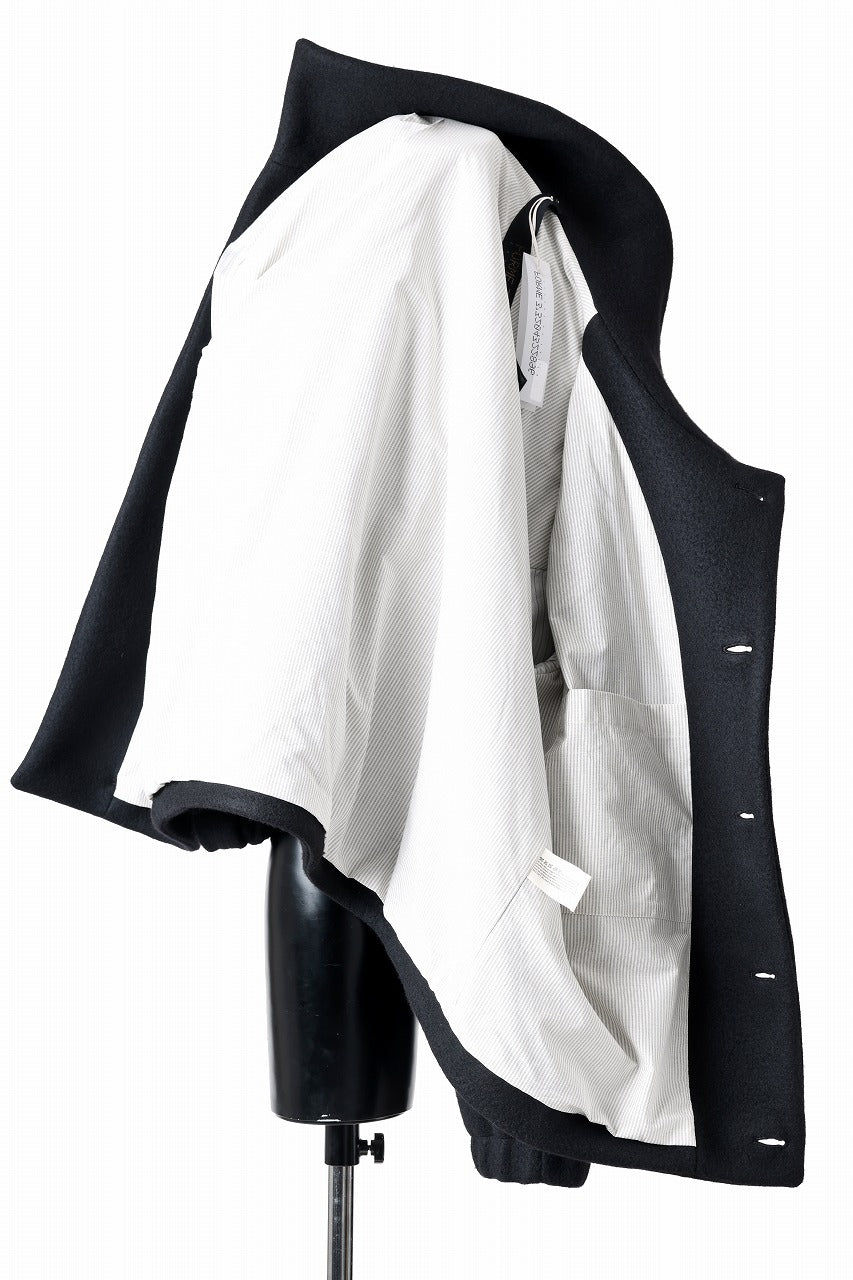 画像をギャラリービューアに読み込む, forme d'expression Bomber Short Coat (Black)