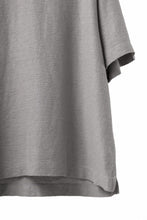 Load image into Gallery viewer, CAPERTICA OVERSIZED ASYMMETRY TEE / LINEN HEAVY JERSEY (ANTIQUE BLACK)