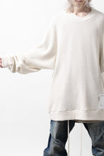 画像をギャラリービューアに読み込む, A.F ARTEFACT OVER SIZED DOLMAN LONG PULL OVER / WAFFLE COTTON JERSEY (IVORY)