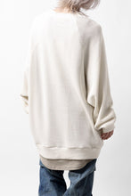 画像をギャラリービューアに読み込む, A.F ARTEFACT OVER SIZED DOLMAN LONG PULL OVER / WAFFLE COTTON JERSEY (IVORY)