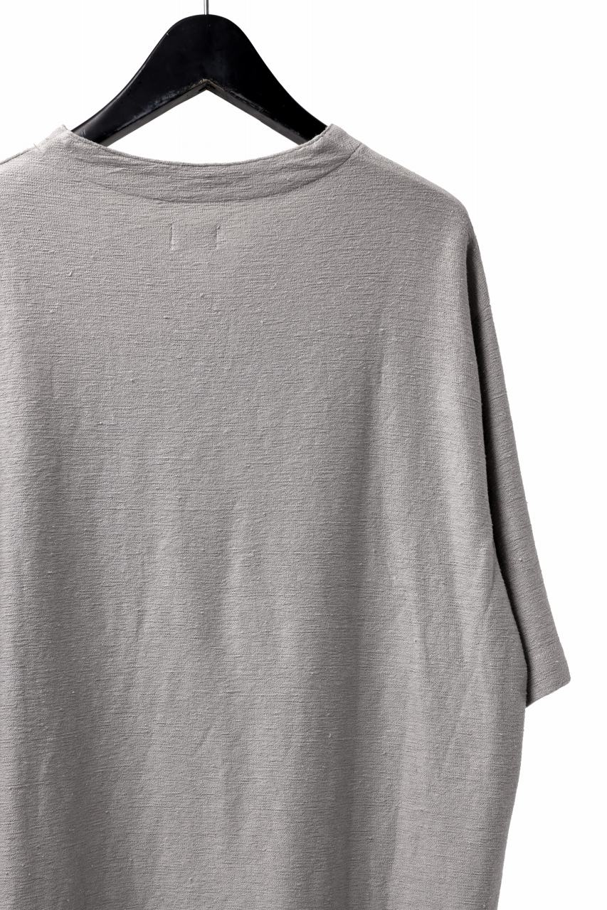 Load image into Gallery viewer, CAPERTICA OVERSIZED ASYMMETRY TEE / LINEN HEAVY JERSEY (ANTIQUE BLACK)