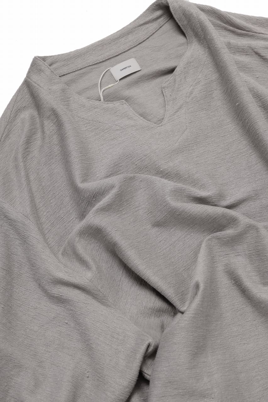 Load image into Gallery viewer, CAPERTICA OVERSIZED ASYMMETRY TEE / LINEN HEAVY JERSEY (ANTIQUE BLACK)