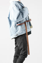 画像をギャラリービューアに読み込む, FACETASM ASSYMETRICAL BELTED SHERPA DENIM JACKET (INDIGO)