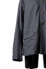 画像をギャラリービューアに読み込む, YUTA MATSUOKA shirt collar jacket / compressed wool jersey (dark gray)