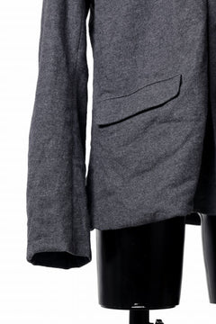 画像をギャラリービューアに読み込む, YUTA MATSUOKA shirt collar jacket / compressed wool jersey (dark gray)