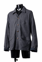 画像をギャラリービューアに読み込む, YUTA MATSUOKA shirt collar jacket / compressed wool jersey (dark gray)