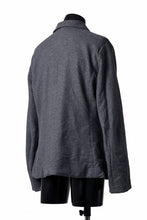 画像をギャラリービューアに読み込む, YUTA MATSUOKA shirt collar jacket / compressed wool jersey (dark gray)