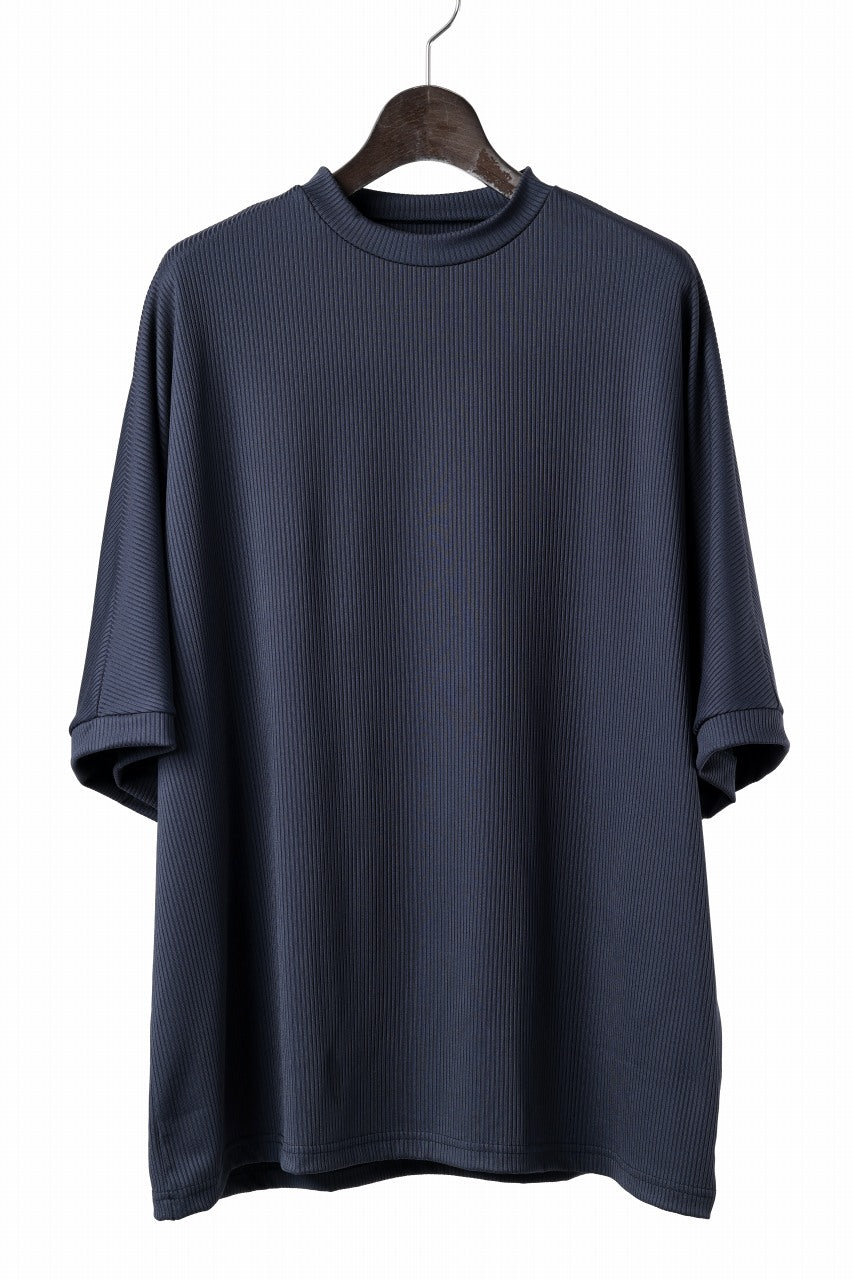 画像をギャラリービューアに読み込む, N/07 DOLMAN SHORT SLEEVE TEE / AQUASUITING THICK RIB (MIDNIGHT)