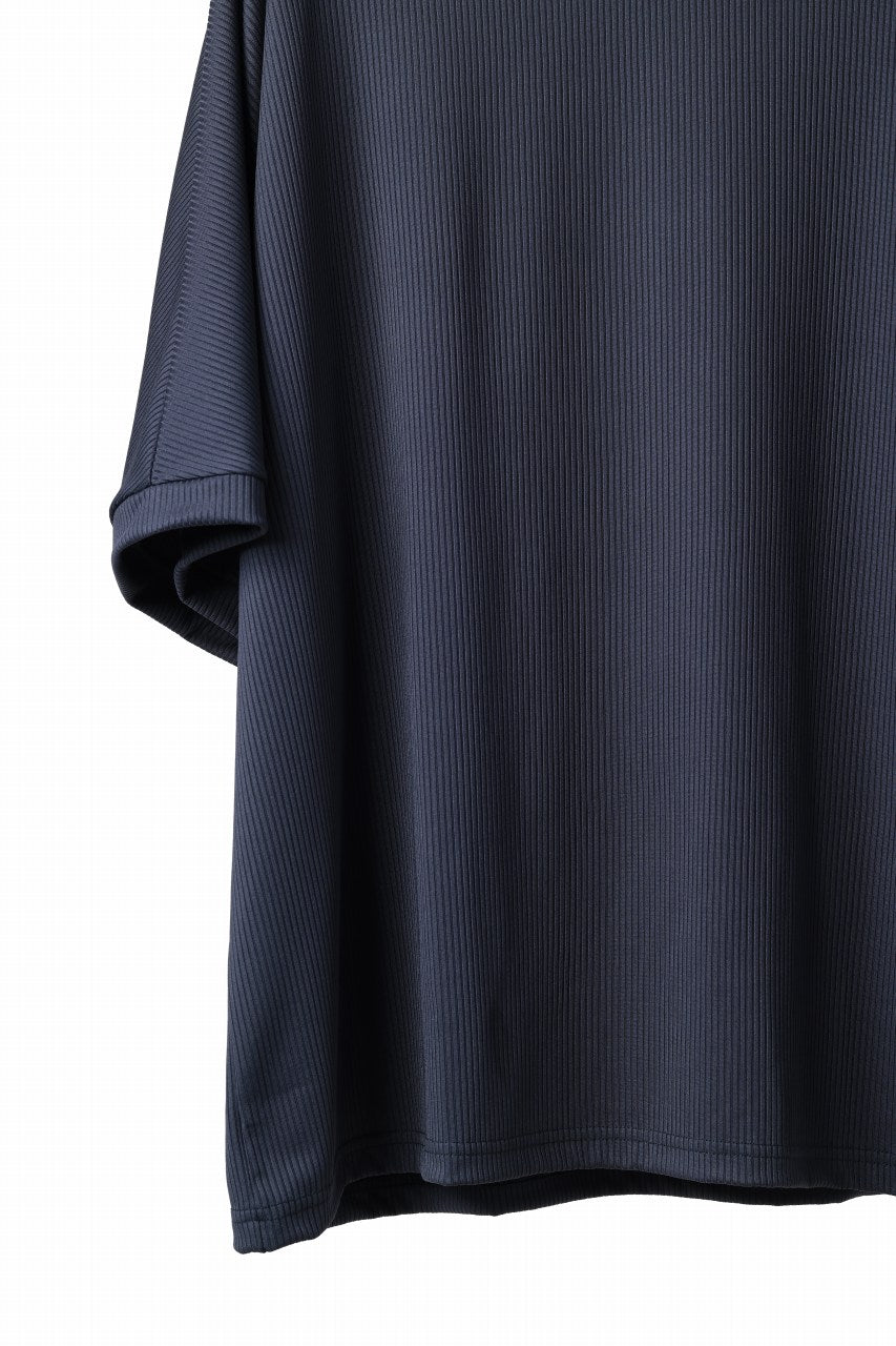 画像をギャラリービューアに読み込む, N/07 DOLMAN SHORT SLEEVE TEE / AQUASUITING THICK RIB (MIDNIGHT)