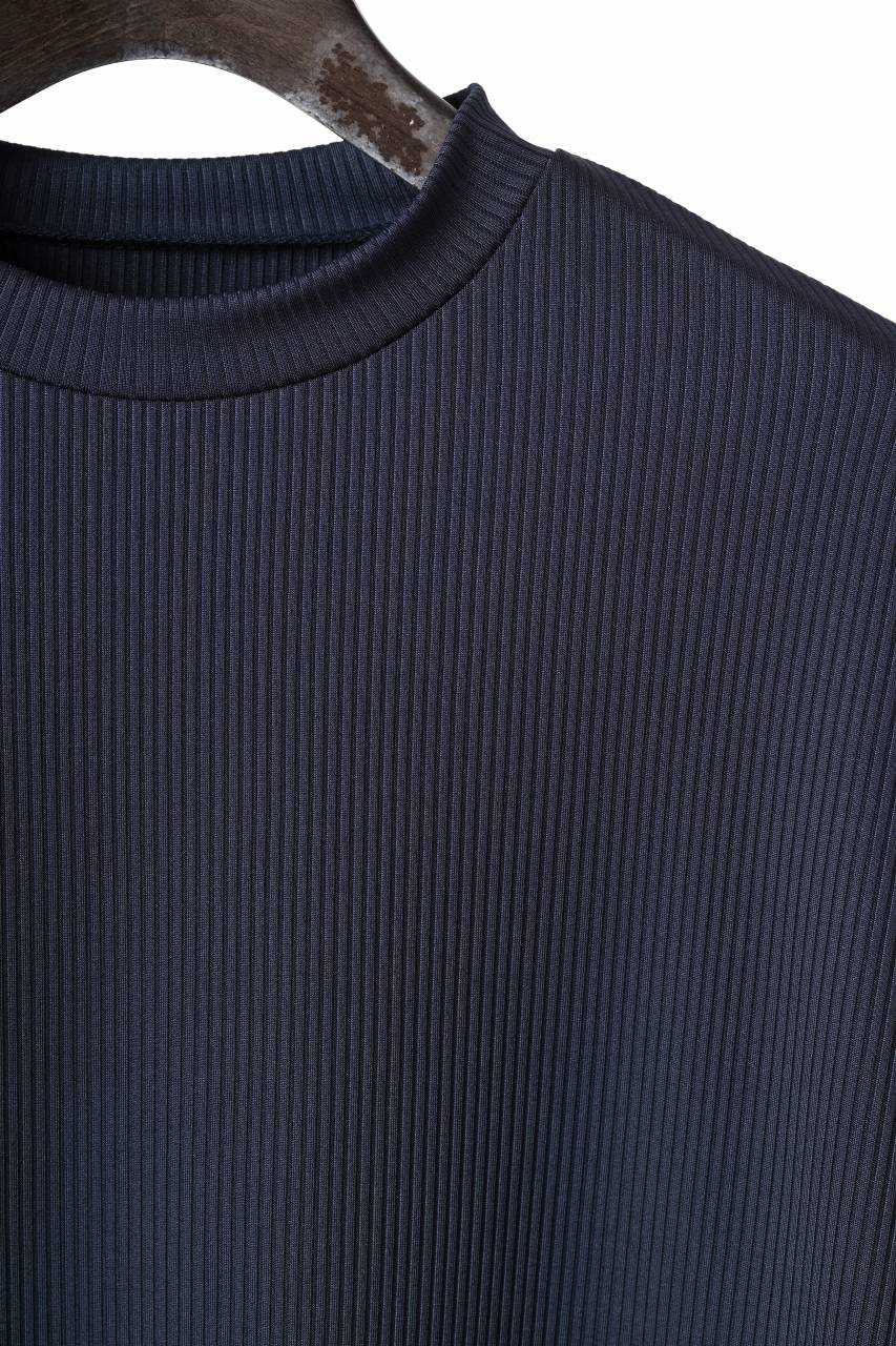 画像をギャラリービューアに読み込む, N/07 DOLMAN SHORT SLEEVE TEE / AQUASUITING THICK RIB (MIDNIGHT)