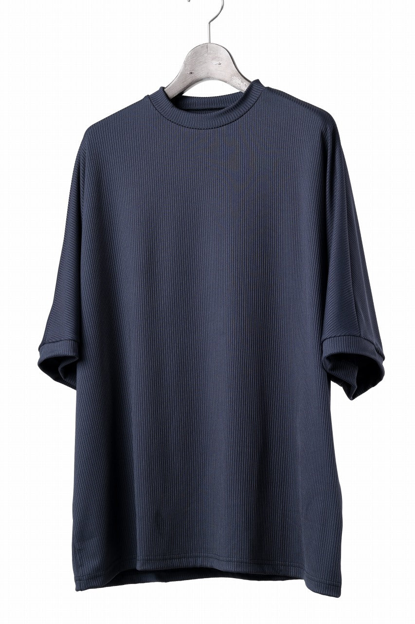 画像をギャラリービューアに読み込む, N/07 DOLMAN SHORT SLEEVE TEE / AQUASUITING THICK RIB (MIDNIGHT)