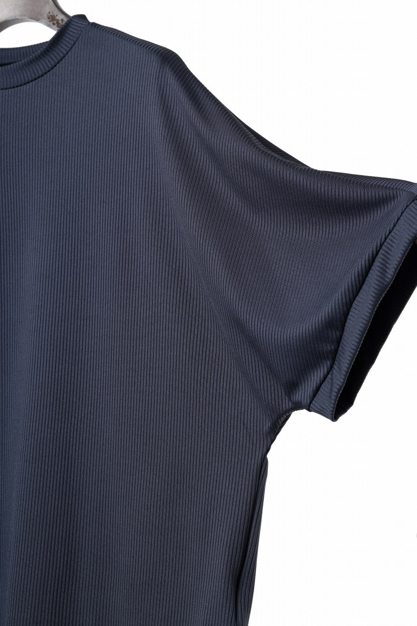 画像をギャラリービューアに読み込む, N/07 DOLMAN SHORT SLEEVE TEE / AQUASUITING THICK RIB (MIDNIGHT)