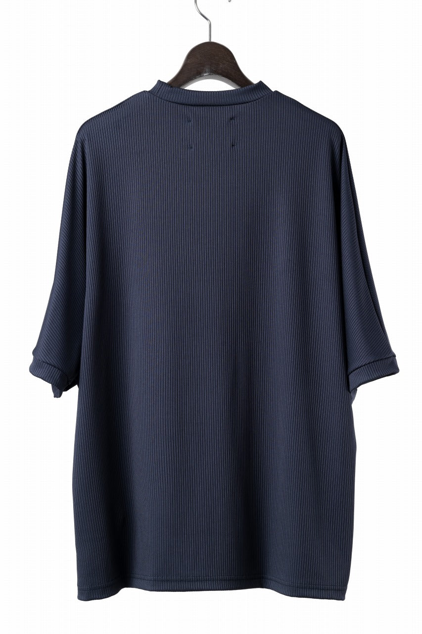 画像をギャラリービューアに読み込む, N/07 DOLMAN SHORT SLEEVE TEE / AQUASUITING THICK RIB (MIDNIGHT)