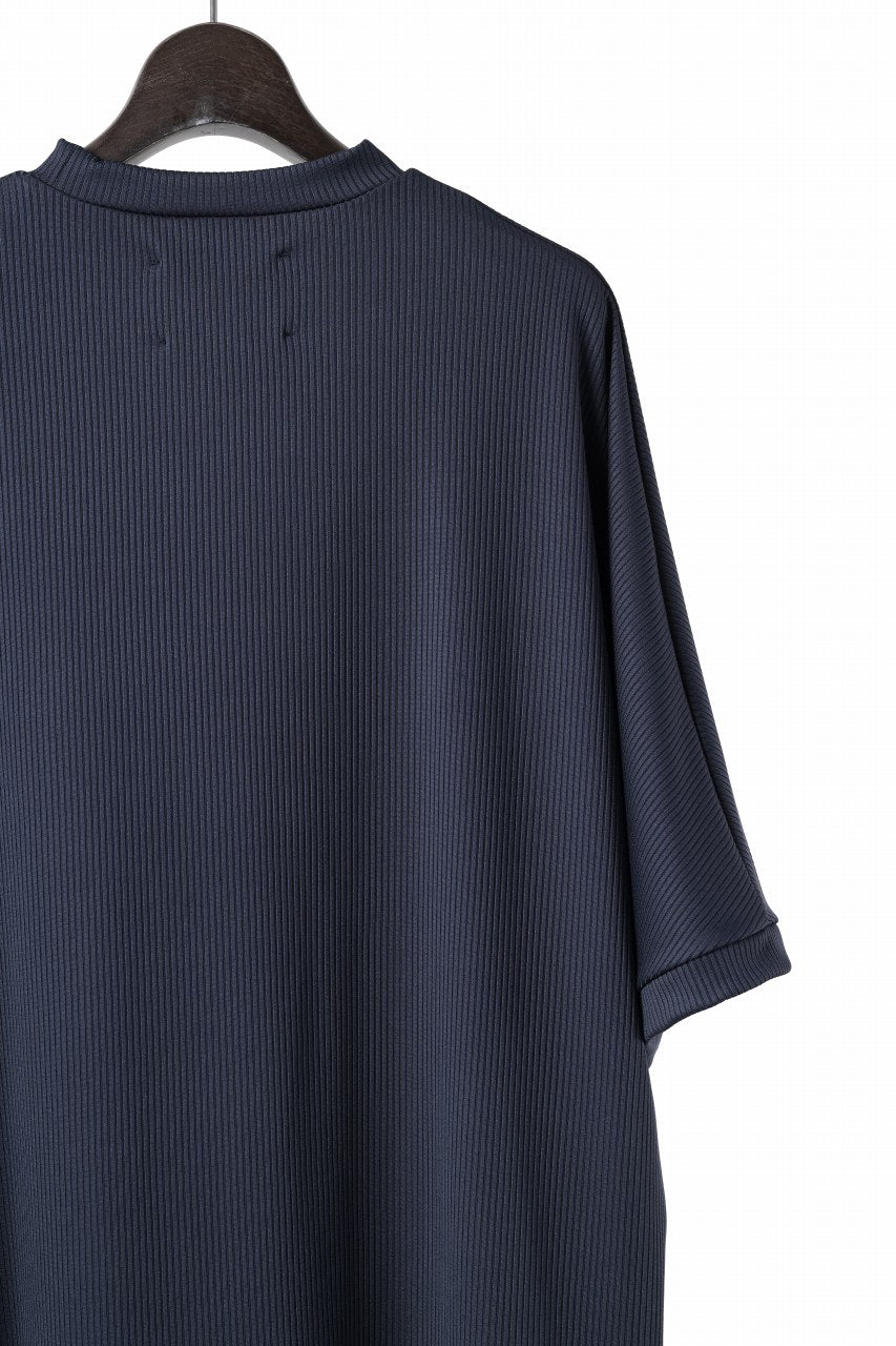 画像をギャラリービューアに読み込む, N/07 DOLMAN SHORT SLEEVE TEE / AQUASUITING THICK RIB (MIDNIGHT)