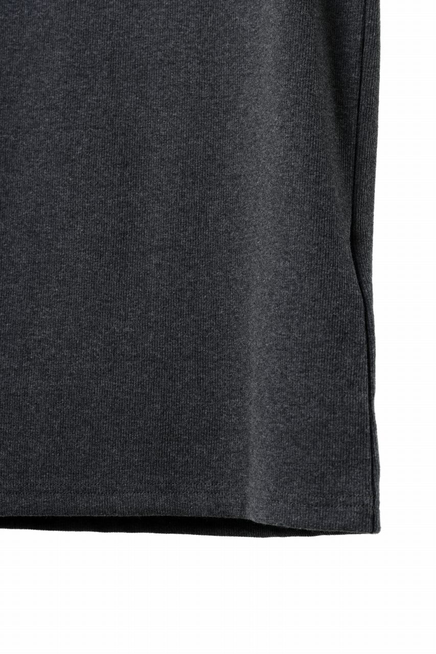 画像をギャラリービューアに読み込む, N/07 NO SLEEVE TOP / SUPER STRETCH BARE TELECO (HEATHER GREY)